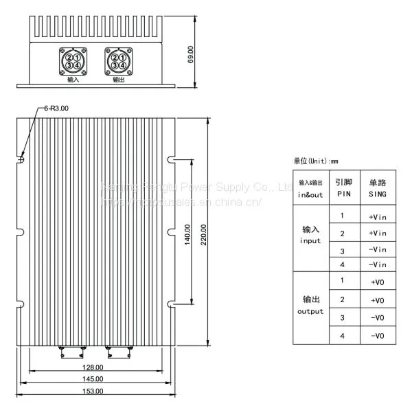 PDE-C Series 500-600W Single 24V Power Supply Converter photo-2