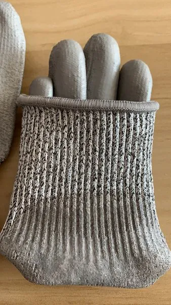 Cut Resistant Level 5 HPPE Liner PU Coated Anti Cut Gloves With EN388 4543 photo-5
