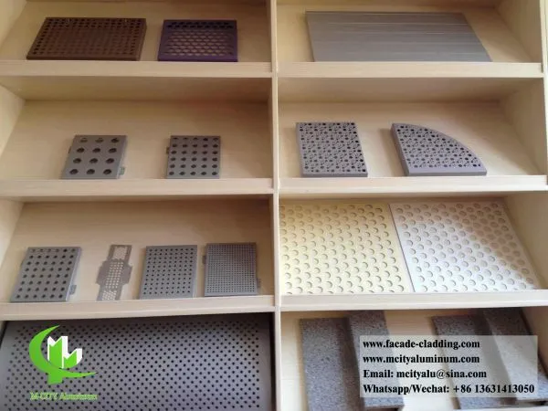 Perforated Wall Panel Aluminum Facade Metal Panels for External Perforated Screen photo-3