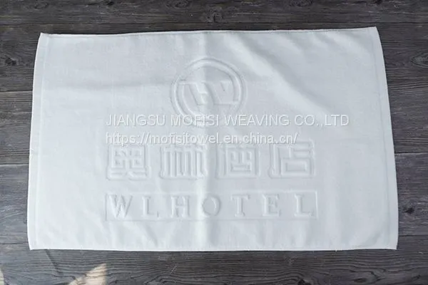 Colorful 50*75cm 100% Cotton Bath Mats for Hotels photo-3