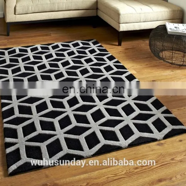 Chinese Polyester Hand Tufted Carpet Rugs Handmade Polyester Carpet photo-5