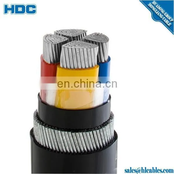 600V Aluminium XLPE Insulated SWA Armoured 4*240mm2 Power Cable photo-3
