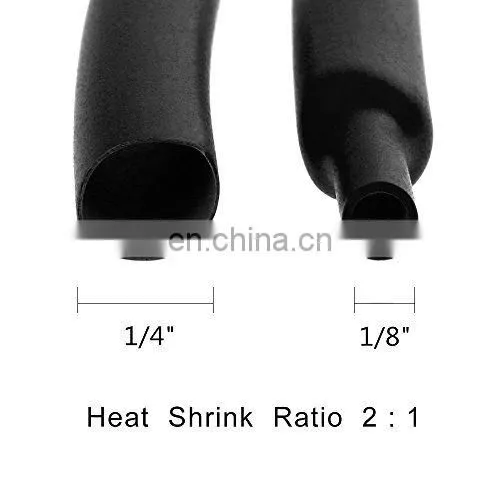 Hampool Best Price Black Polyolefin Thin Wall Automobile Electrical Insulation Tube photo-5