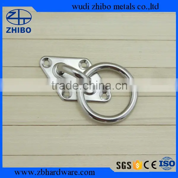 Stainless Steel Boat Eye Plate Ring 5mm