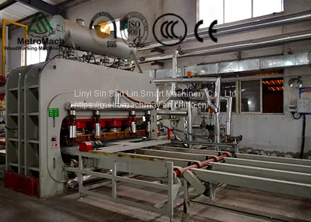 Short Cycle Melamine Laminating Hot Press for HDF Laminate Flooring, Furniture photo-5