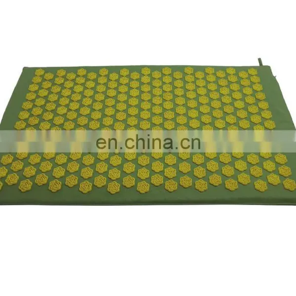 Top Sale Lotus Shape Private Label Cotton Canvas Plastic Acupressure Spike Mat Indian Manufacturer photo-4