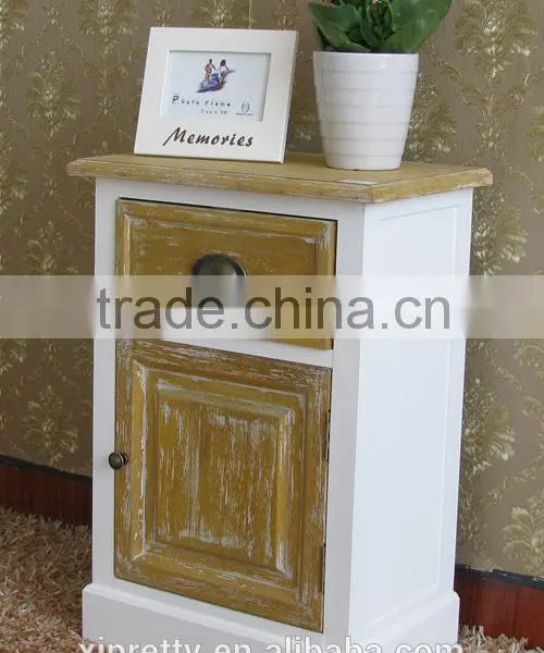 Bedroom Furniture Classic White MDF Bedside Table/cabinet photo-3