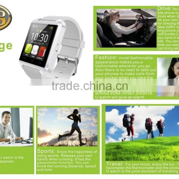 2015 U8 Watch With Function of Passometer&bluetooth,Smart Touch,the World on the Wrist photo-6