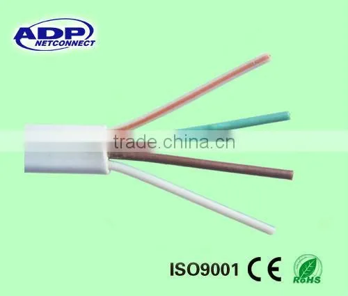 Cable Telephone Indoor 4cores CCA Pvc Insulation 0.9mm With PVC Jacket 5.0mm photo-2