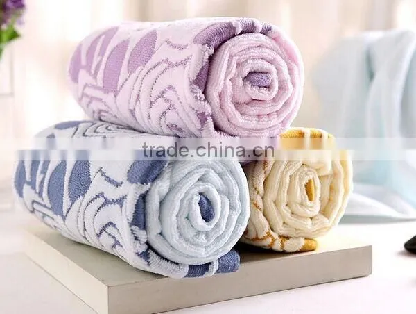 Best Quality Beautiful Design Jacquard Fabric Egyptian Cotton Terry Towel From China Manufactory photo-3