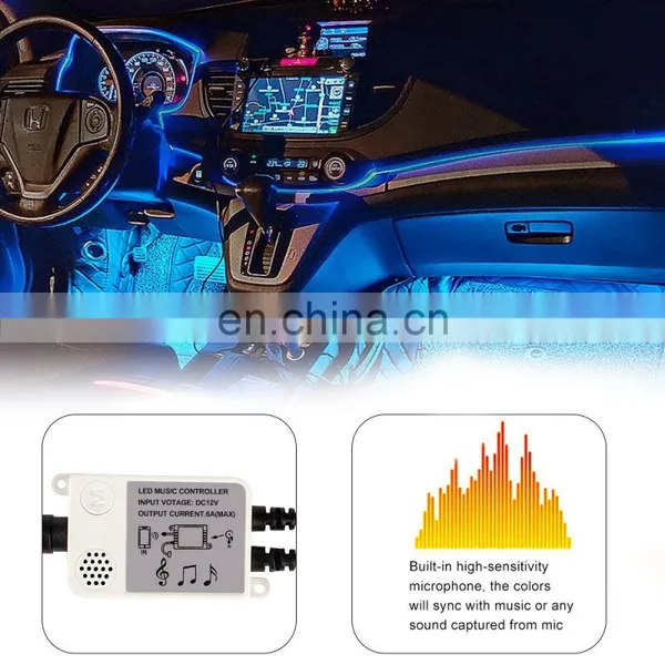 Interior LED Rock Lights Waterproof Car Strip Light Phone APP Remote Multicolor Neon Lighting for Jeep Truck ATV SUV Off Road photo-3