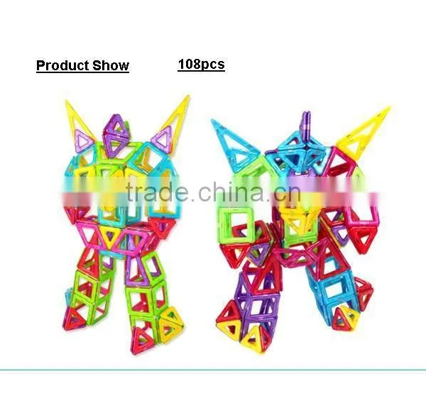 High Quality Plastic Magnetic Building Blocks Toy of Kids 2016 Christmtas Gifts; Popular Environmental Magnetic Toys; DIY Toys photo-2