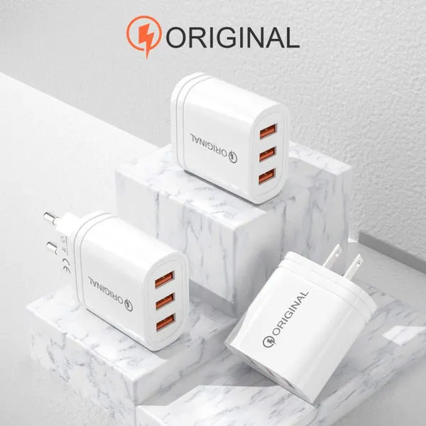 2022 Oem 20W Pd 3Port USB Charger Wall Chargers Adapter Phone Usb Wall Charger for Iphone 11 12 13 photo-5