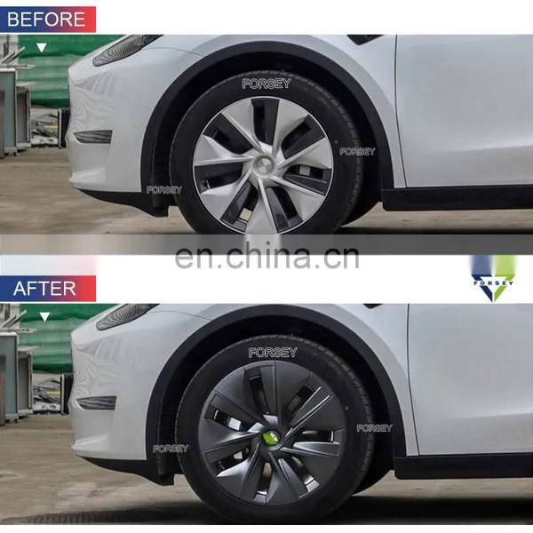 Applicable to T-esla Model Y Hub Cover P Version Wheel Protection Cover Exterior Accessories Modification photo-5