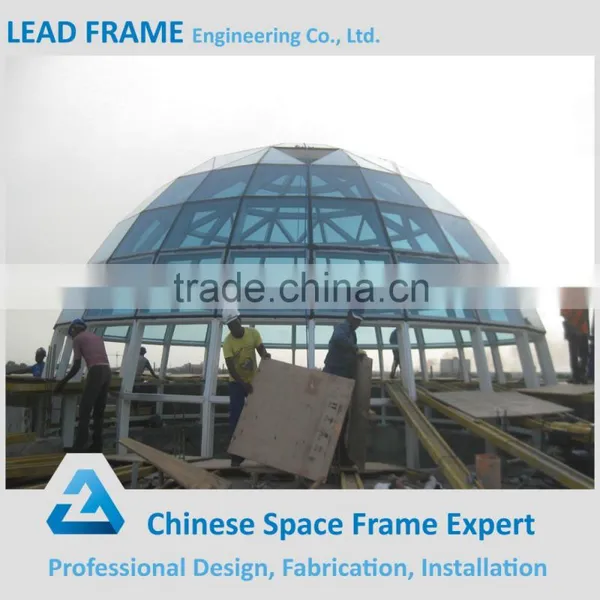 Prefabricated Steel Space Frame Building Glass Dome photo-5