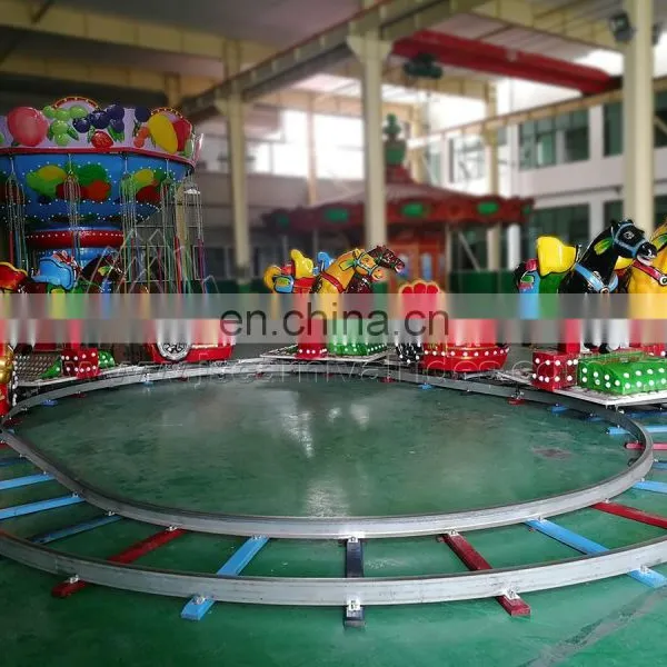 China Suppliers Fairground Amusement Park Playground Equipment Small Horses Train Rides for Sale photo-4