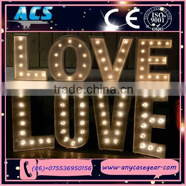 ACS White Light Led Bulbs Frontlit Love 3d Letters photo-2