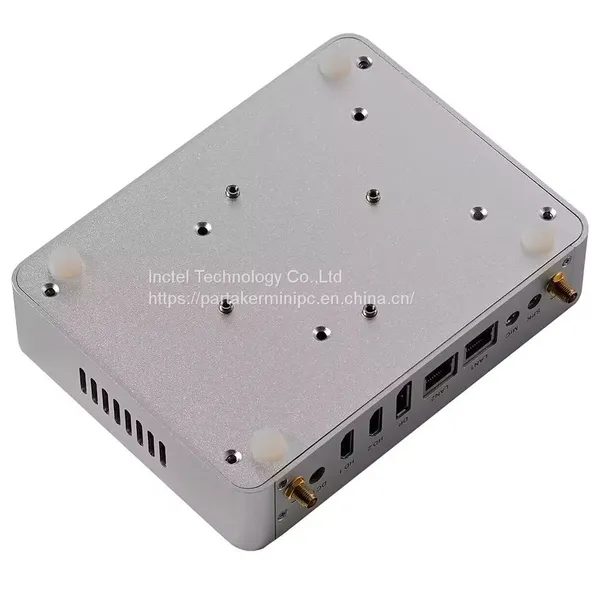 Partaker Fanless Mini PC Alder Lake-N Intel Core N100 Windows 11 Pro HTPC 2 x LAN 1 x DP 2 x HDMI WiFi Desktop Computer photo-2