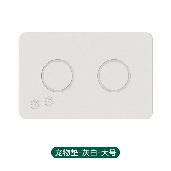 Stone Pet Food Feeding Mat Water Absorbing Diatomite Mats for Pets photo-4