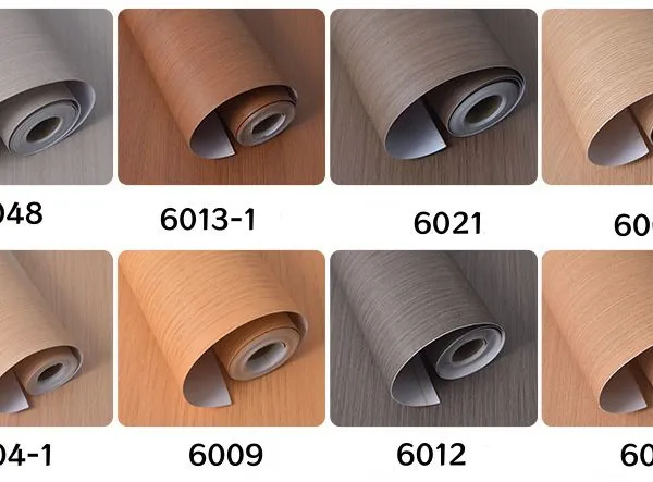 High-quality Wood Textured PVC Furniture Films Self-Adhesive Interior Modern Design Decorative Film