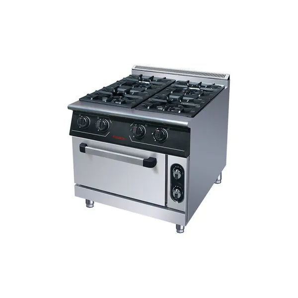 JUSTA SPTT26-V9-TQ-4 Four-head Gas Clay Pot Stove With Electric Baking Oven