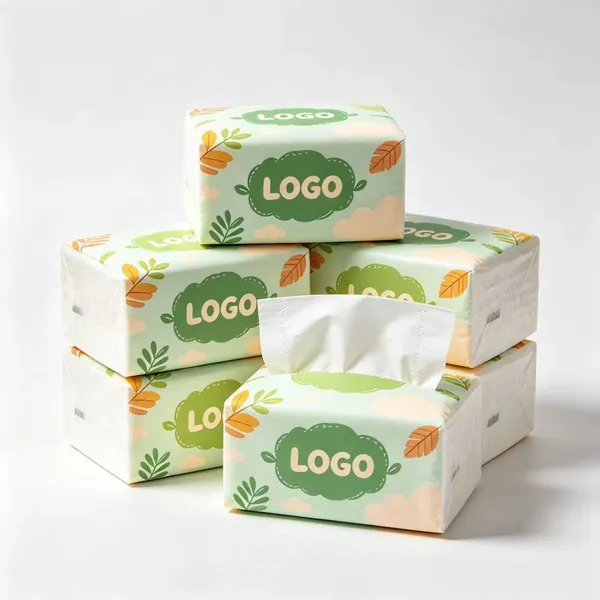 5Ply 4 Ply 3 Ply Durable Strong Absorbent Thicken FSC Embossed Soft 100% Virgin Wood Pulp Box Tissue Napkin Tissue Facial Tissue Paper
