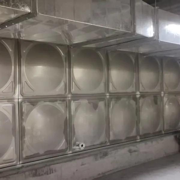 Réservoir d'eau modulaire en panneaux composites SMC FRP OEM pour zones côtières
