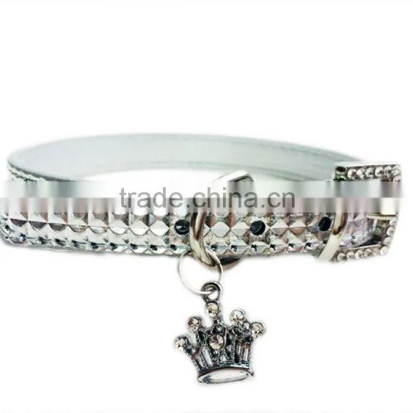 Wholesale Pet Supplies High Gloss Surface Crown Pendant Dog Collars photo-4