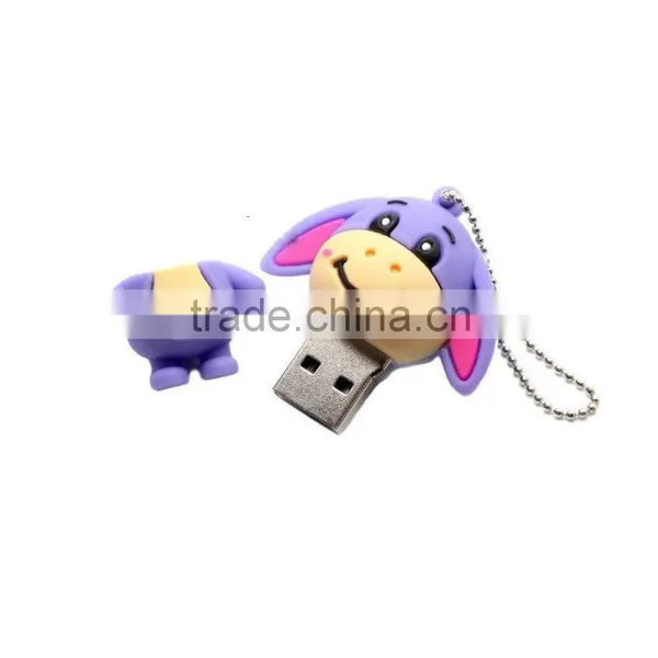 Emulation Dog Shape PVC Memory Flash Mp3 Multimedia Player Usb Flash Disk photo-3