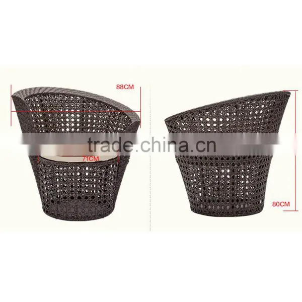 3PCS/SET Garden Outdoor Rattan Coffee Office Dining Table And Chair Tunisia Price For Restaurant photo-4
