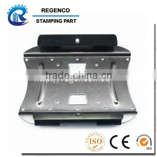 Metal Stamping of LCD TV Bracket, Made of Steel and Nickel Plating Finish