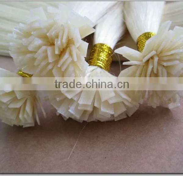 Wholesale 100% Human Keratin Hair Silky Straight Flat Tip Hair Extension photo-4