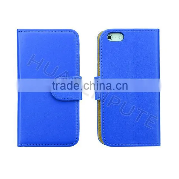 Mixed Color Wallet Leather Case For IPhone5, Flip Leather Case For IPhone5 photo-4