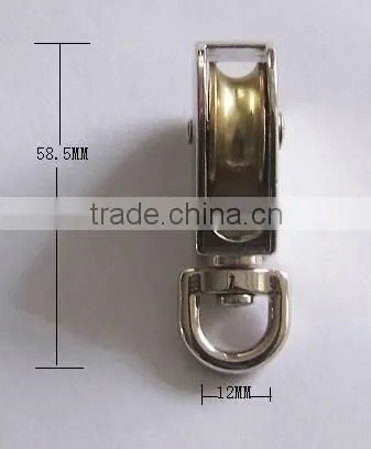 ZINC ALLOY SINGLE WHEEL SWIVEL PULLE MANUFACTURE photo-4