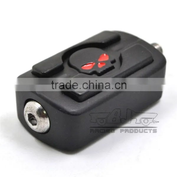 BJ-FP216-053 Black Billet Aluminum Skull Motorcycle Shifter Shift Peg For Harley Davidson photo-5