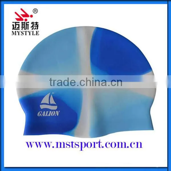 Water Sport Unique Aqua Silicone Swimming Caps/waterproof Swimming Caps photo-4