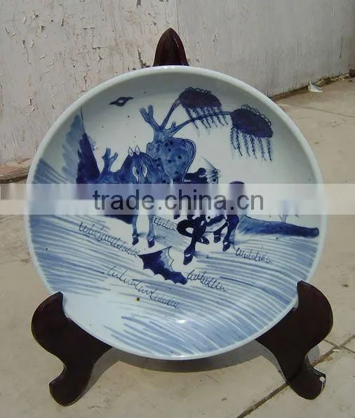 Chinese Antique Blue and White Porcelain Plate