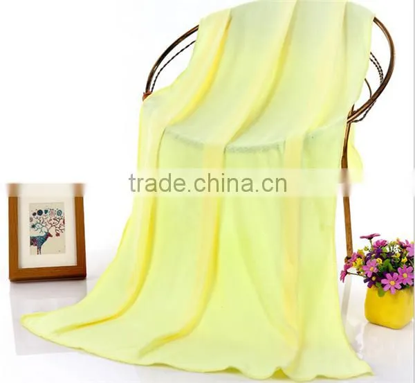 Fashion Cheap Custom Plain Microfiber Woven Bath Towels photo-3