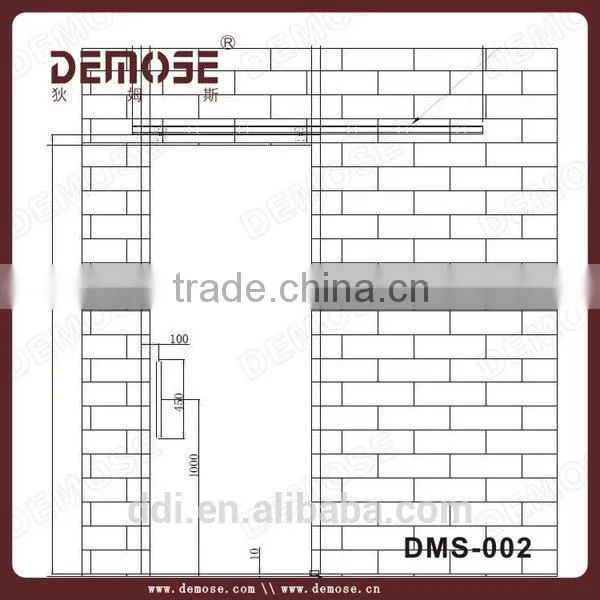 Interior Decoration Hardware Lock Glass Sliding Door