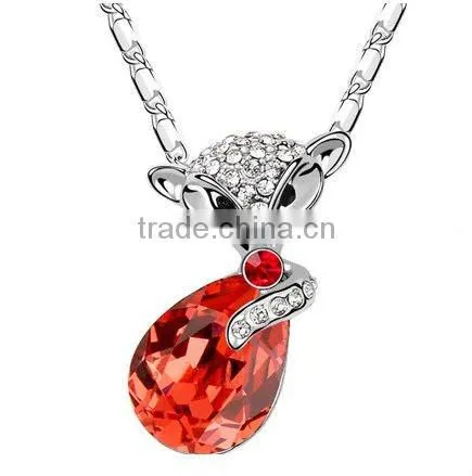 Jewelry Crystal Animal Necklace