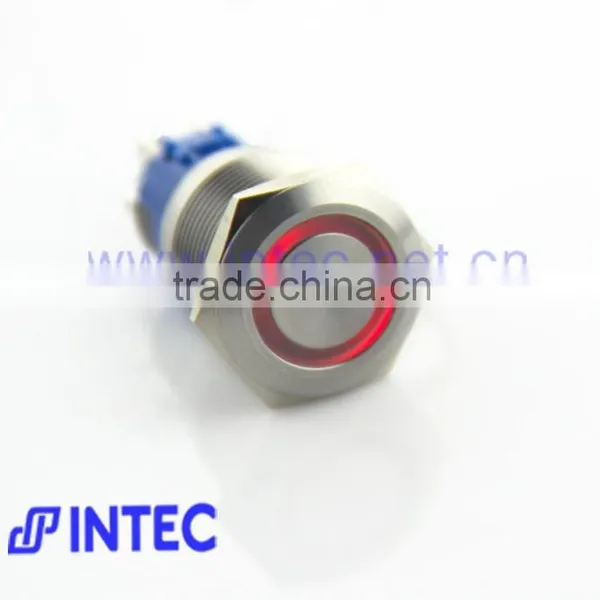 19mm Metal Switch, LED and Latch Switch, Stainless Steel 12V Switch photo-2