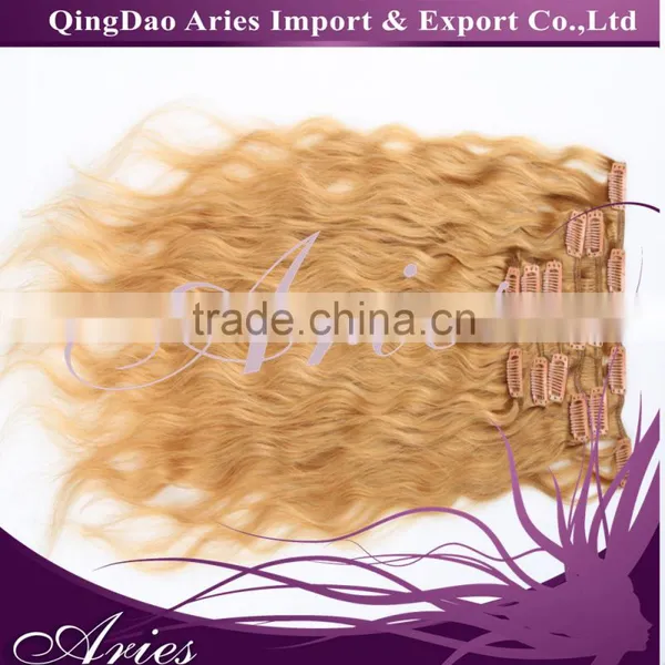 16inch 7pcs /set 100g Clip-in Hair Remy Human Hair Extensions for Women Beauty photo-3