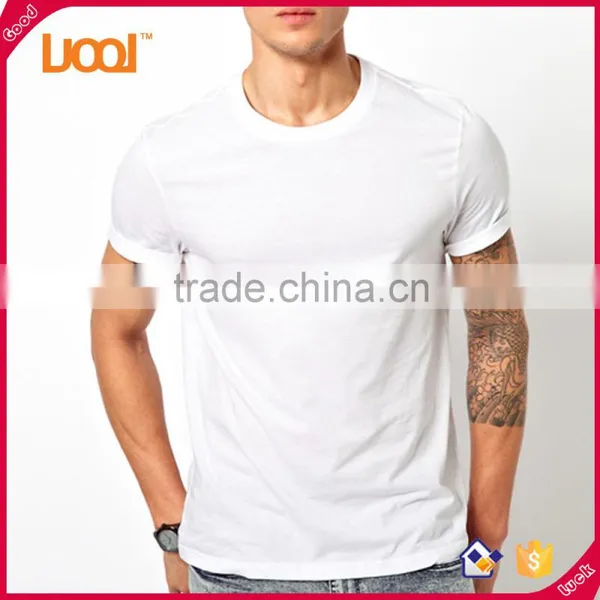 2016 Summer New Model Men's T-shirt 160g 35% Cottton 65% Polyester Plain Blank Custom Short Sleeve Shirts For Men Quality Choice
