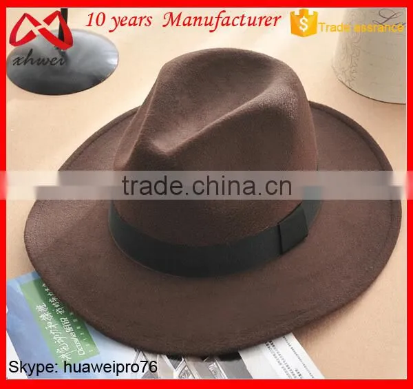 100% Australian Wool Felt Floppy Fedora Hats, Wide Brim Fedora Hats Winter Cowboy Style Hat photo-3