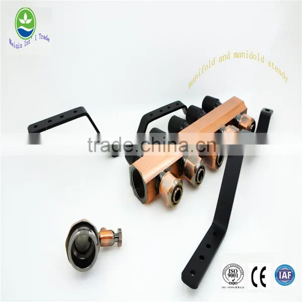 5 Ways Brass Water Separator Compositive Underfloor Heating Manifolds Brass Manifold photo-6