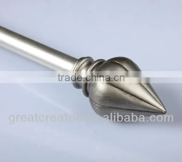 Home Decor Pewter Curtain Finials Window Curtain Rods And Curtain Accessories
