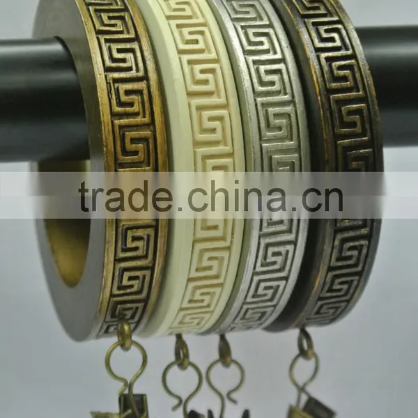 Curtain Accessory Heavy Gauge Metal Curtain Ring W/Small Ring And Clip for 25mm/28mm or 32mm Curtain Rod/Pole photo-4
