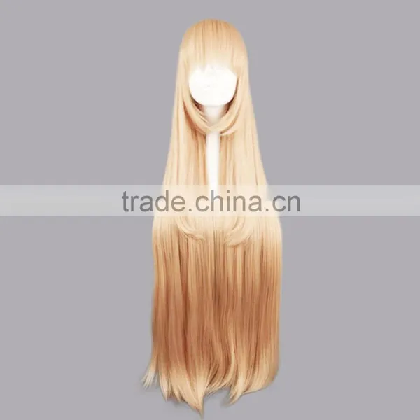 Wholesale Hot Anime Himouto! Umaru-chan Himoto! Wig Light Orange Long Straight Wigs Umaru Doma Cosplay Wig Party Costume Hair photo-2