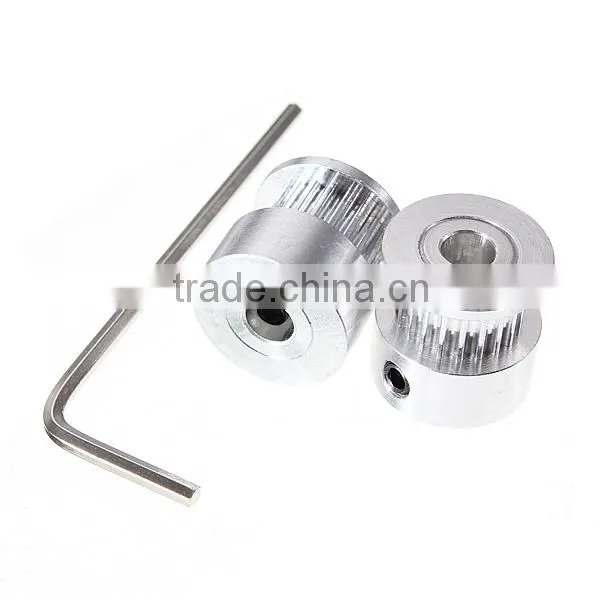 3D Printer Accessory Pulley Synchronizing Wheel 16 Teeth Alumium Bore 5mm for Length15mm FDM 3D Printer Reprap Prusa i3 DIY Kit photo-3