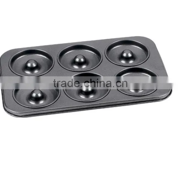 FDA, LFGB Approved Carbon Steel Non-stick Cake Pans of Muffin Pan With 6 Cups photo-5